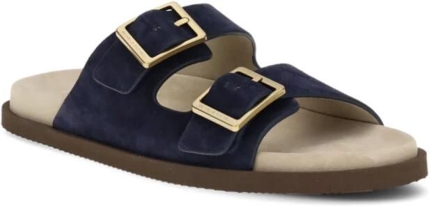 Brunello Cucinelli Double Buckle Suede Sandals - Foto 2