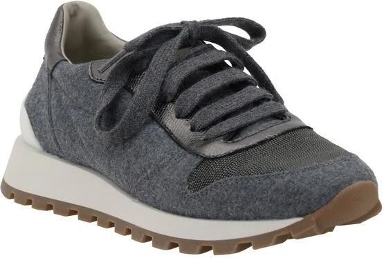 Brunello Cucinelli Elegante Sneakers met Mélange Stofontwerp