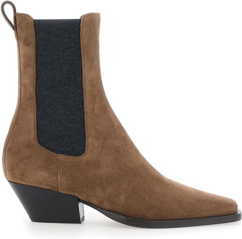 Brunello Cucinelli Enkellaarsjes met hak