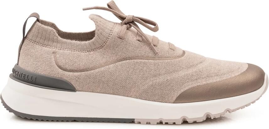 Brunello Cucinelli Gebreide Sneakers met Panelen