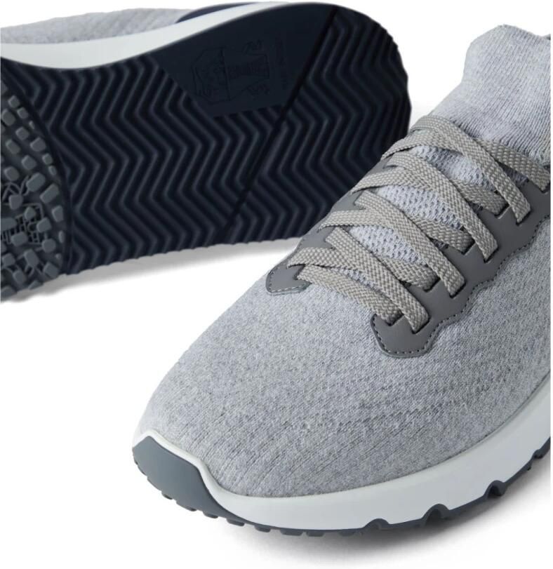 Brunello Cucinelli Zilveren Platte Schoenen