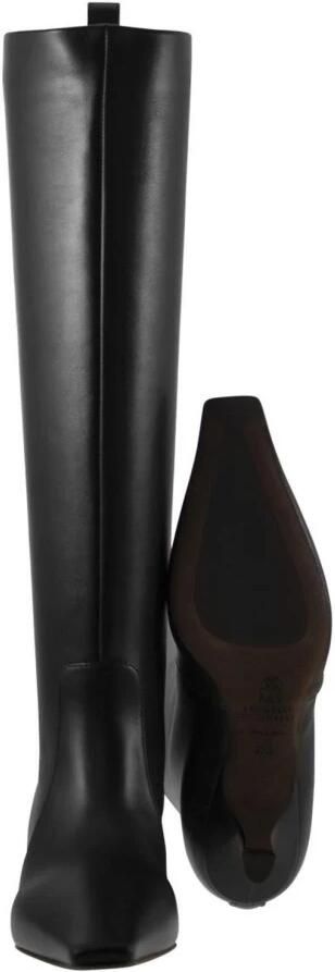 Brunello Cucinelli Hoge leren laarzen met hak - Foto 2