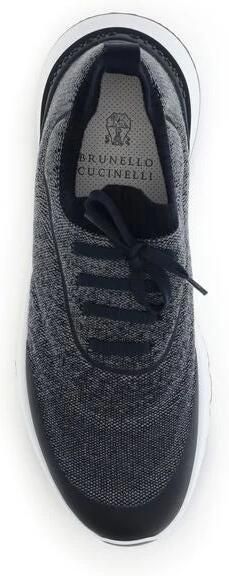 Brunello Cucinelli Katoenen Gebreide Sneakers Runners - Foto 2