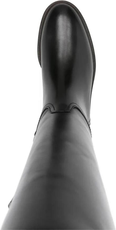 Brunello Cucinelli Klassieke Hoge Leren Rijlaarzen - Foto 2
