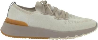 Brunello Cucinelli Knit Low-Top Sneakers