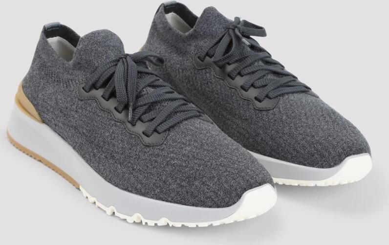 Brunello Cucinelli Lavagna Textiel Sneakers - Foto 3