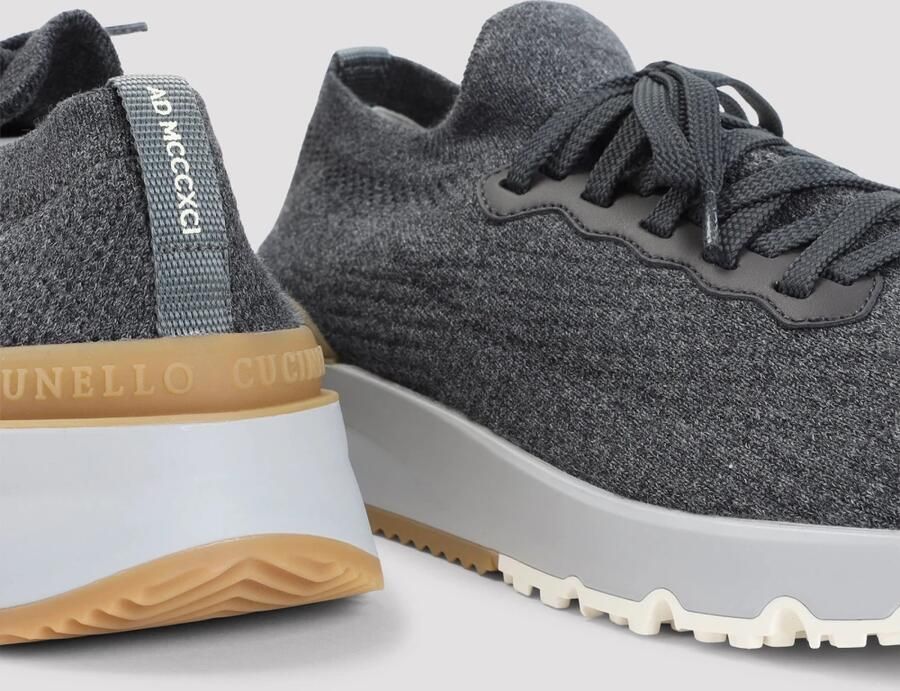 Brunello Cucinelli Lavagna Textiel Sneakers - Foto 2