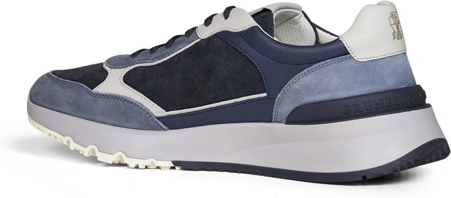 Brunello Cucinelli Leren en Suède Runner Sneakers - Foto 2