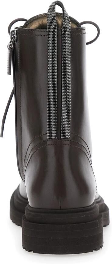 Brunello Cucinelli Leren Enkelboots met Monili - Foto 2