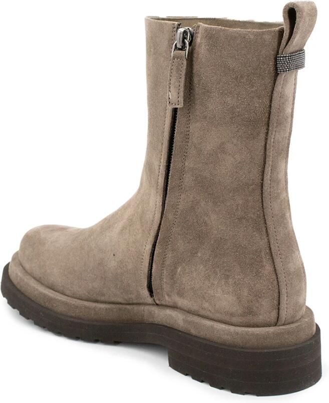 Brunello Cucinelli Leren enkellaarzen voor stijl en comfort - Foto 4