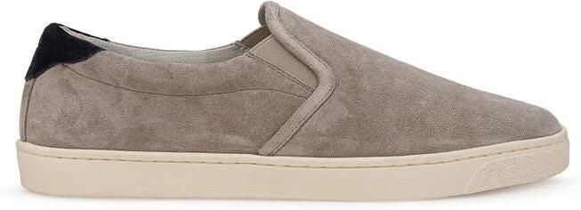 Brunello Cucinelli Grijze Leren Sneaker Klassieke Stijl