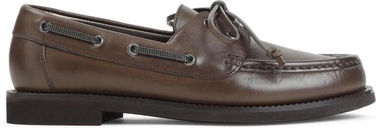 Brunello Cucinelli Leren Loafers Met Monili Detail