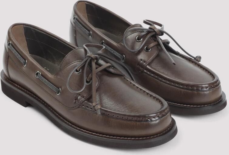 Brunello Cucinelli Leren Loafers Met Monili Detail - Foto 2