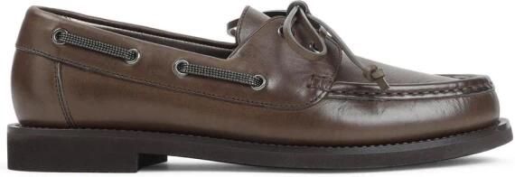Brunello Cucinelli Leren Penny Loafer Schoenen
