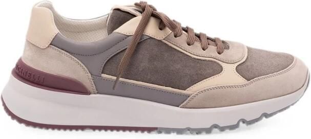Brunello Cucinelli Leren Sneakers met Panelen