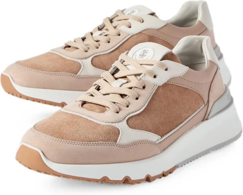 Brunello Cucinelli Leren Sneakers met Panelen - Foto 4