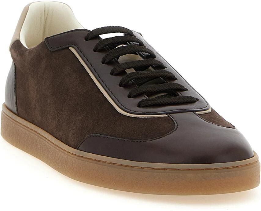 Brunello Cucinelli Leren Sneakers met Suède - Foto 2
