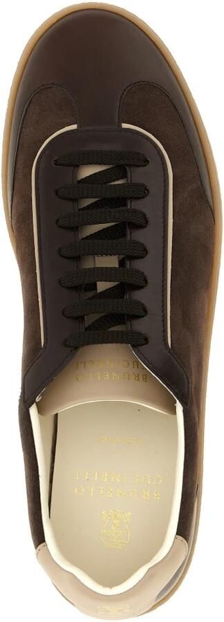 Brunello Cucinelli Leren Sneakers met Suède - Foto 4
