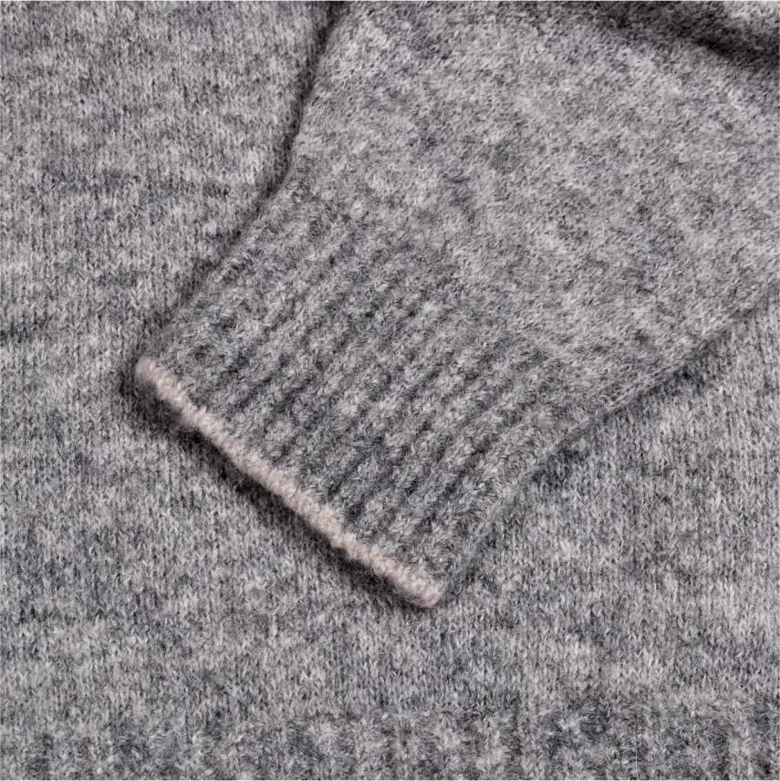 Brunello Cucinelli Leren sweatshirt met geribbelde boorden - Foto 2