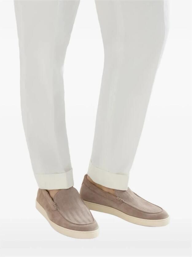 Brunello Cucinelli Loafers met Visgraatpatroon van Suède - Foto 2