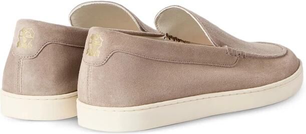 Brunello Cucinelli Loafers met Visgraatpatroon van Suède - Foto 5