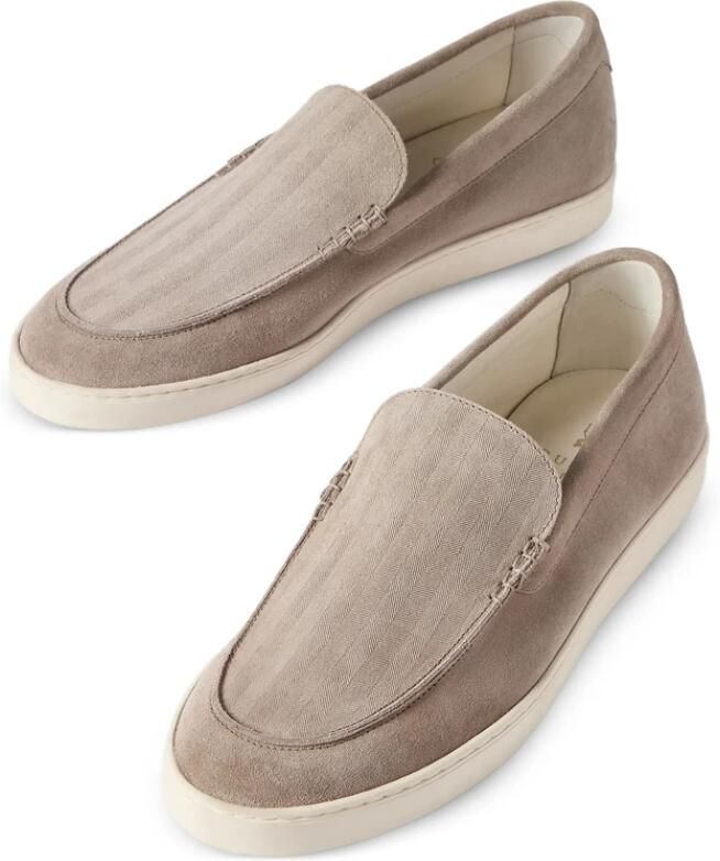 Brunello Cucinelli Loafers met Visgraatpatroon van Suède - Foto 3