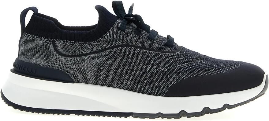 Brunello Cucinelli Low-top katoenen knit sneakers