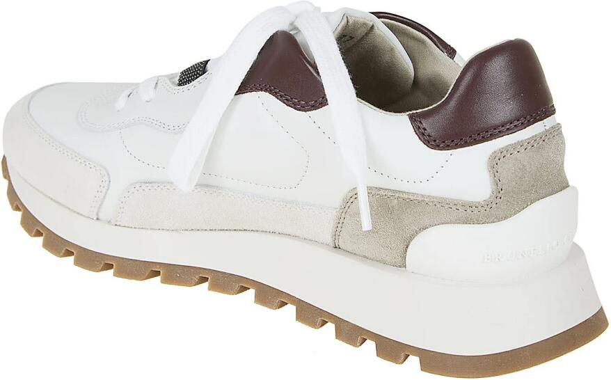 Brunello Cucinelli Low-top leren sneakers met Monili-detail - Foto 2