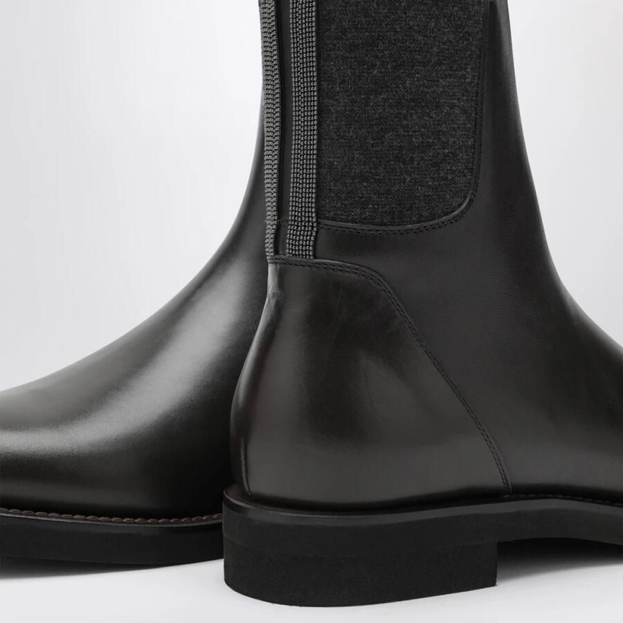 Brunello Cucinelli Matte Kalfsleren Chelsea Boots - Foto 2
