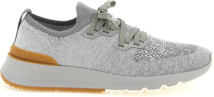 Brunello Cucinelli Melange Knit Sneakers