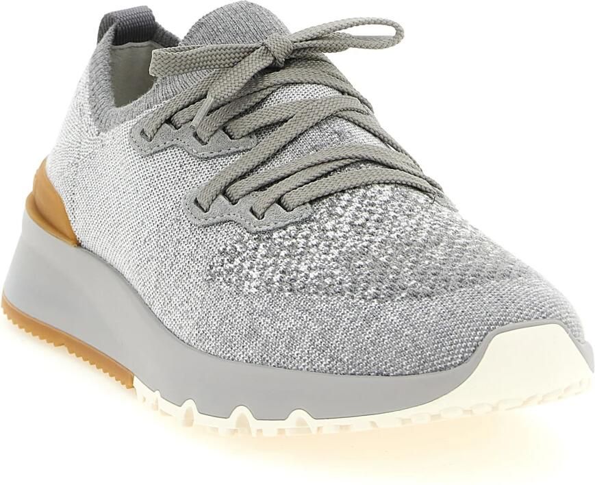 Brunello Cucinelli Melange Knit Sneakers - Foto 2