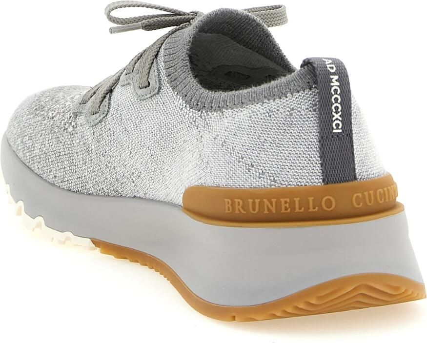 Brunello Cucinelli Melange Knit Sneakers - Foto 3