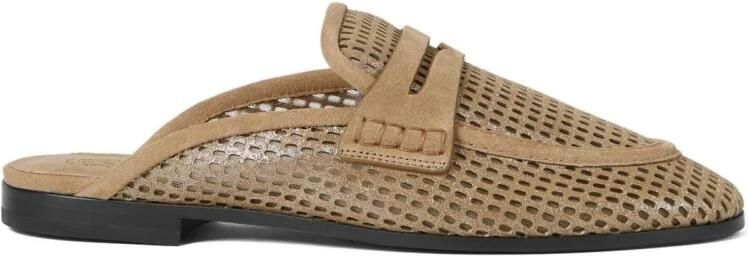 Brunello Cucinelli Mesh Loafer Mules