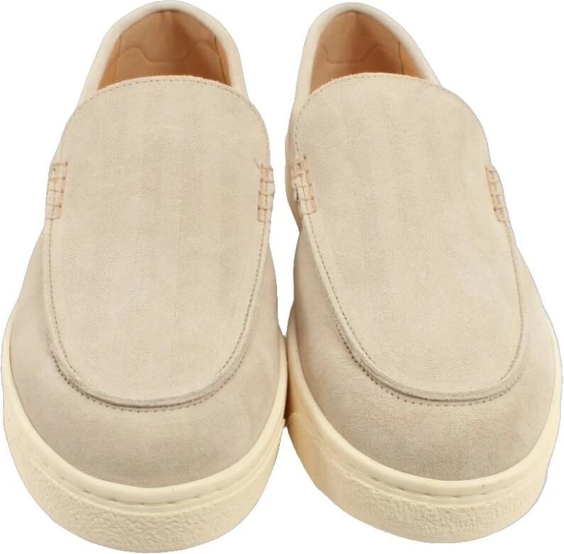 Brunello Cucinelli Mocassins van suède met visgraatmotief - Foto 3