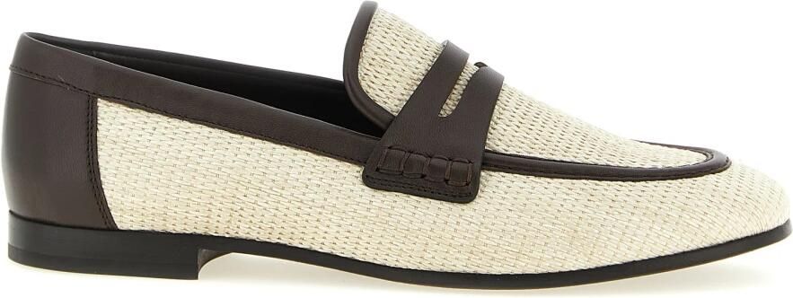 Brunello Cucinelli Monili Raffia Loafers