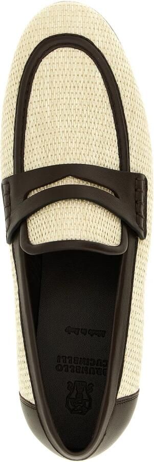 Brunello Cucinelli Monili Raffia Loafers - Foto 2