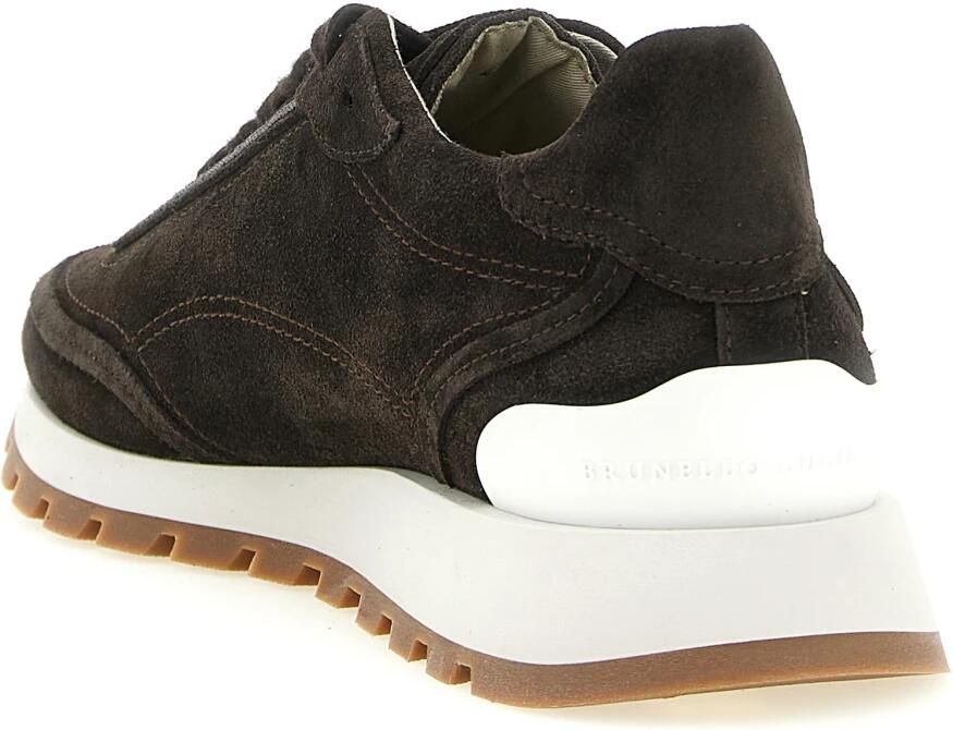 Brunello Cucinelli Monili Suède Sneakers - Foto 3