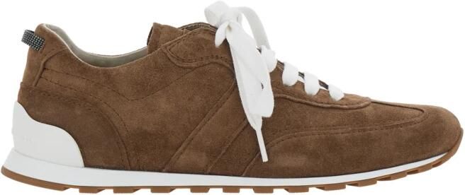 Brunello Cucinelli Monili Suede Sneakers