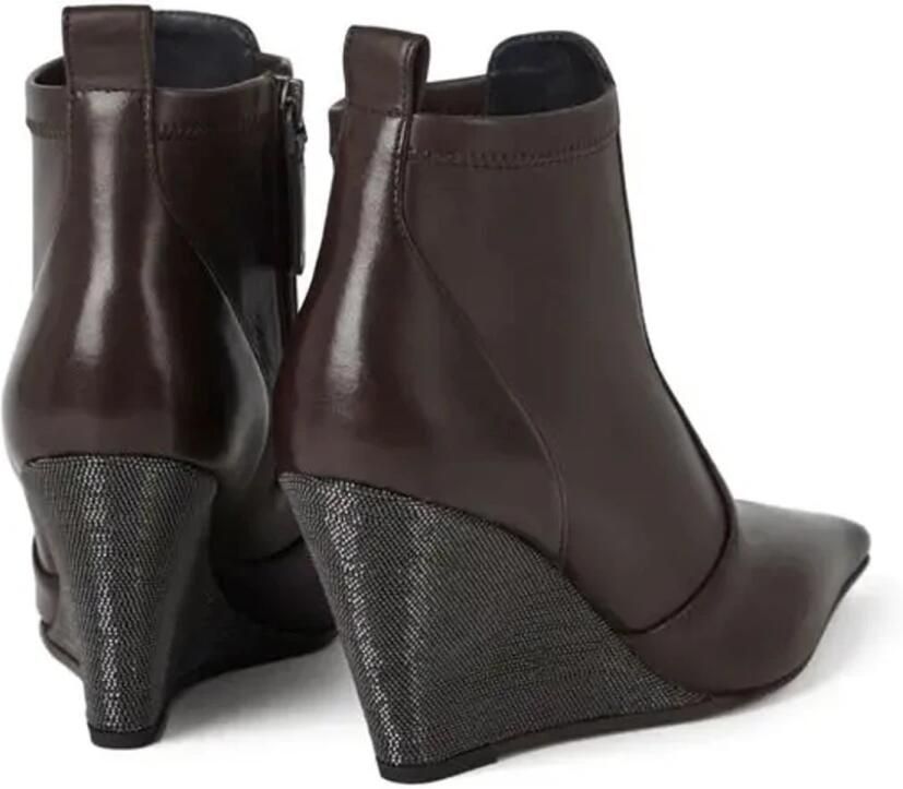Brunello Cucinelli Monili Wedge Enkellaarzen - Foto 3
