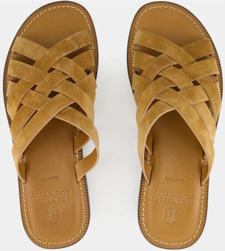 Brunello Cucinelli Multi-Strap Suede Sandals - Foto 2