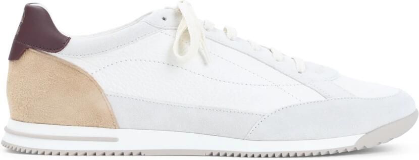 Brunello Cucinelli Witte leren sneakers