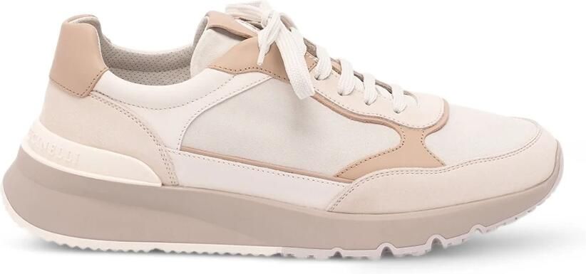 Brunello Cucinelli Nubuck en Kalfsleren Sneakers