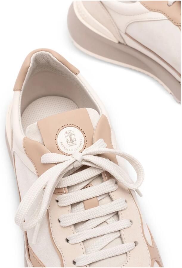 Brunello Cucinelli Nubuck en Kalfsleren Sneakers - Foto 2
