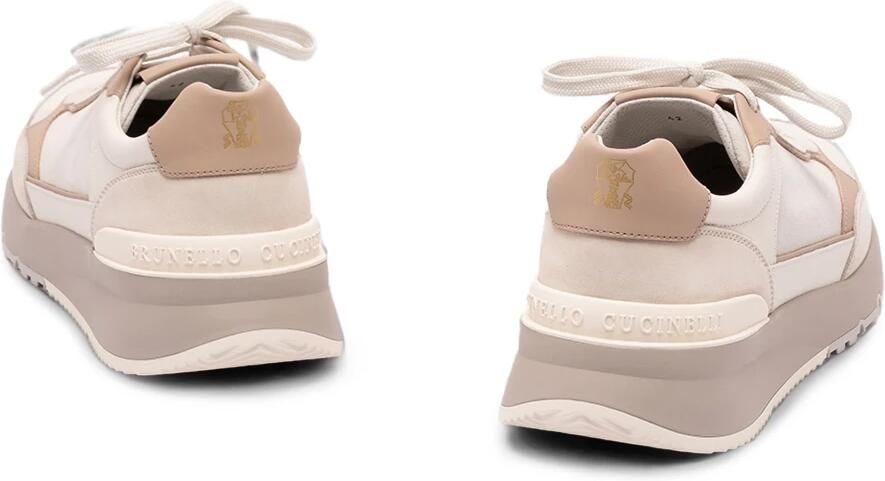 Brunello Cucinelli Nubuck en Kalfsleren Sneakers - Foto 4