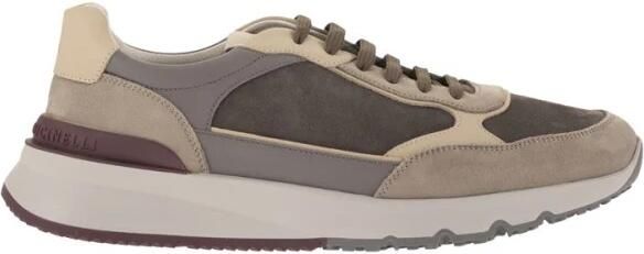 Brunello Cucinelli Nubuck en suède sneakers