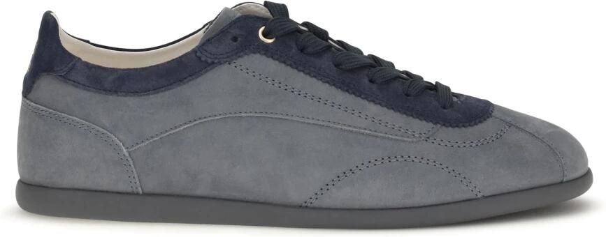 Brunello Cucinelli Nubuck en suède sneakers met slanke zool