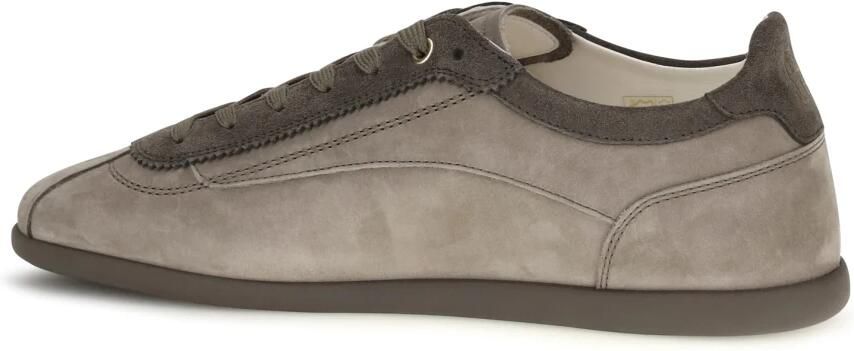 Brunello Cucinelli Nubuck Leren Slim Sneakers - Foto 3