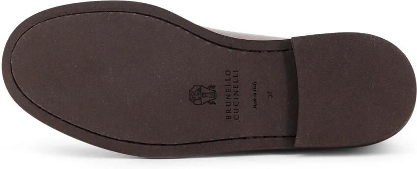 Brunello Cucinelli Penny Gelamineerd Leren Loafer - Foto 2