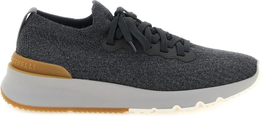 Brunello Cucinelli Runners Katoen Gebreide Sneakers