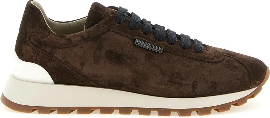 Brunello Cucinelli Runners Suede Sneakers